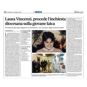 Laura Vincenzi, procede l’inchiesta diocesana sulla giovane laica