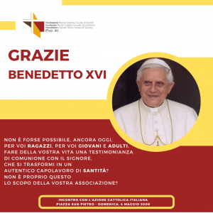 Grazie Benedetto XVI