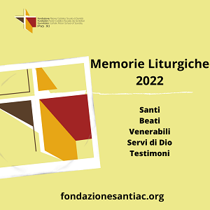 Memorie Liturgiche 2022