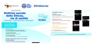 Dottrina sociale della Chiesa, via di santità.